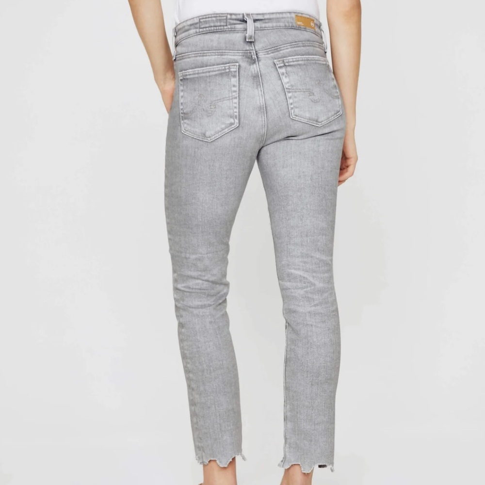 AG Adriano Goldschmied Women's Light Gray Ankle Jeans